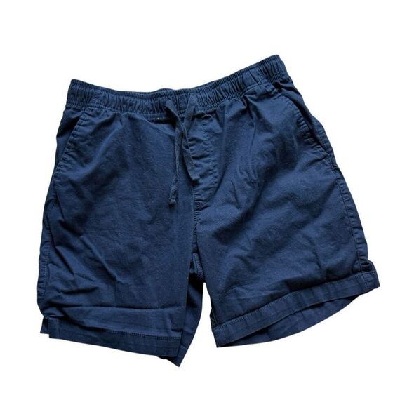 Mens Old Navy Blue Built-In Flex Twill Drawstring Jogger Shorts - Sz S - Picture 2 of 2